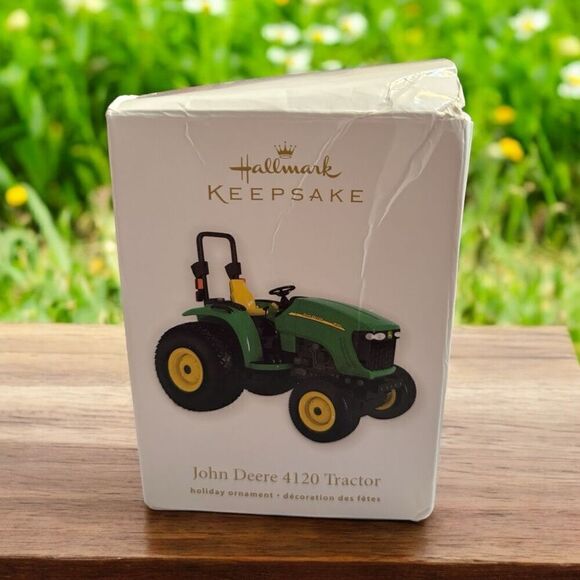 Hallmark 2012 Keepsake Ornament John Deere 4120 Tractor Pre-owned - Picture 1 of 4